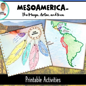 Mesoamerika Interaktive Lernaktivitäten.  Maya, Azteken und Inka-Kulturen !