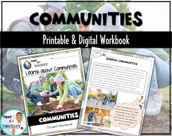 Communities Unit: Informational Reading Passages Workbook with Reading Strategy Tasks.