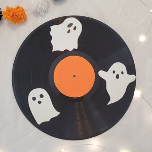 Ghost Halloween Vinyl Record
