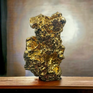 24k Gold plated Gold Nugget Sculpture