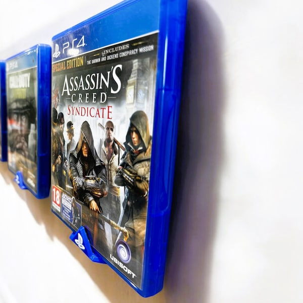 PlayStation Game Wall Display Mount, Minimal Display holder,For Playstation Games, Wall Mounting Minimalist Display Bracket Gift For Gamers.