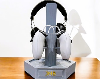 Personalisierter Gaming Controller, Docking-Ladestation für Kopfhörerständer, Gaming Home Decor Geschenk, elegantes Design