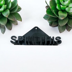 Personalised Wall Mounted Vinyl Record Display Holder, Spin This Vinyl Display, Wall Mounted, Music Gift, Disco Decor, Dopamine decor