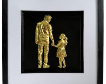 Father and Daughter 3D Wall Art | Father Gift