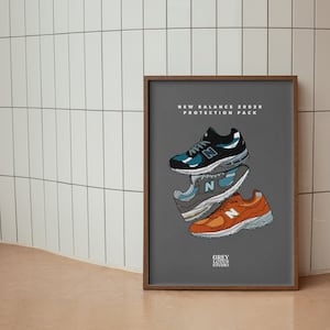New Balance 2002R Protection Pack Wall Art Stampabile / Colore Artwork / New Balance / 2002R / Decorazione da parete / Download digitale / Poster / Regalo