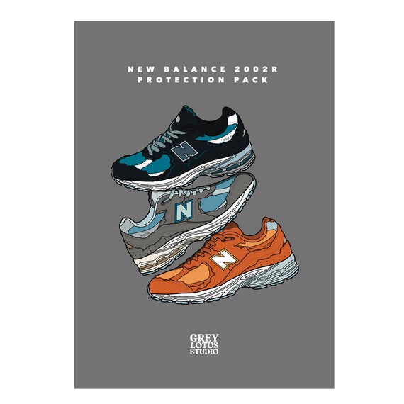 New Balance 2002R Protection Pack Wall Art Printable | Colour