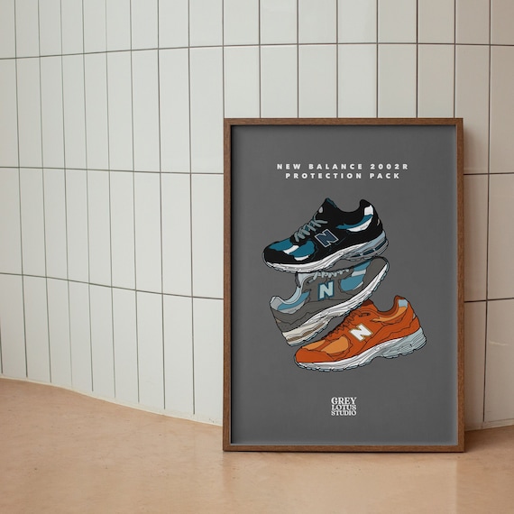 New Balance 2002R Protection Pack Wall Art Printable | Colour