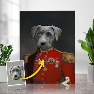 Custom Pet Portrait, Royal pet portrait, King Cat, Queen Cat, Wall Pet Portrait, Regal Dog Portrait, Custom Art From Photo, Pet Loss Gift