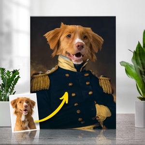 Custom Pet Portrait, Royal pet portrait, King Cat, Queen Cat, Wall Pet Portrait, Regal Dog Portrait, Custom Art From Photo, Pet Loss Gift