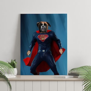 Dog Portrait | Custom Dog Portrait | Personalize Fathers Day | Pet Portrait | Pet Portrait Painting | Portrait From Photo | Movie Portrait