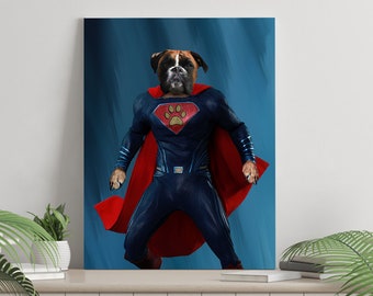 Dog Portrait | Custom Dog Portrait | Personalize Fathers Day | Pet Portrait | Pet Portrait Painting | Portrait From Photo | Movie Portrait