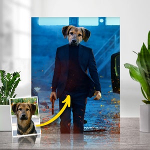 Custom Pet Portrait, Royal pet portrait, King Cat, Queen Cat, Wall Pet Portrait, Regal Dog Portrait, Custom Art From Photo, Gift For Dog Mom