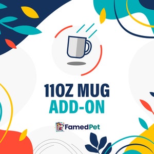KOSTENLOSER VERSAND - 11 Unzen weißer Becher oder 11 Unzen weißer Becher mit schwarzem Rand Add-On, Fügen Sie Ihrer Bestellung einen 11 Unzen Becher mit Ihrer digitalen Datei hinzu