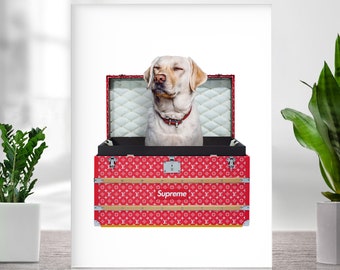 Custom Pet Portrait, Royal pet portrait, King Cat, Queen Cat, Wall Pet Portrait, Regal Dog Portrait, Custom Art From Photo, Gift For Dog Mom