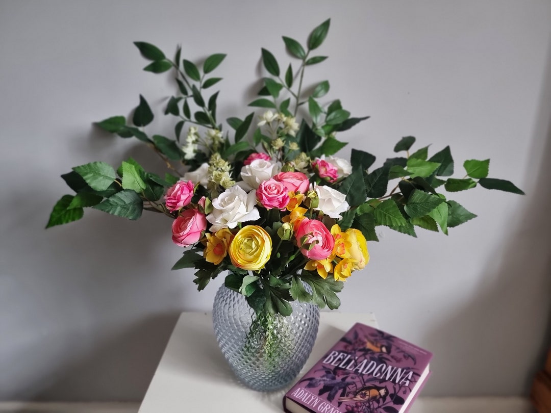 Artificial Floral Display in Vase Etsy