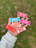 Personalized Glitter  Name Badge: Teacher, Nurse, Doctor 3D printed product logo