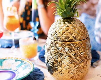 Gold Pineapple Ice Bucket