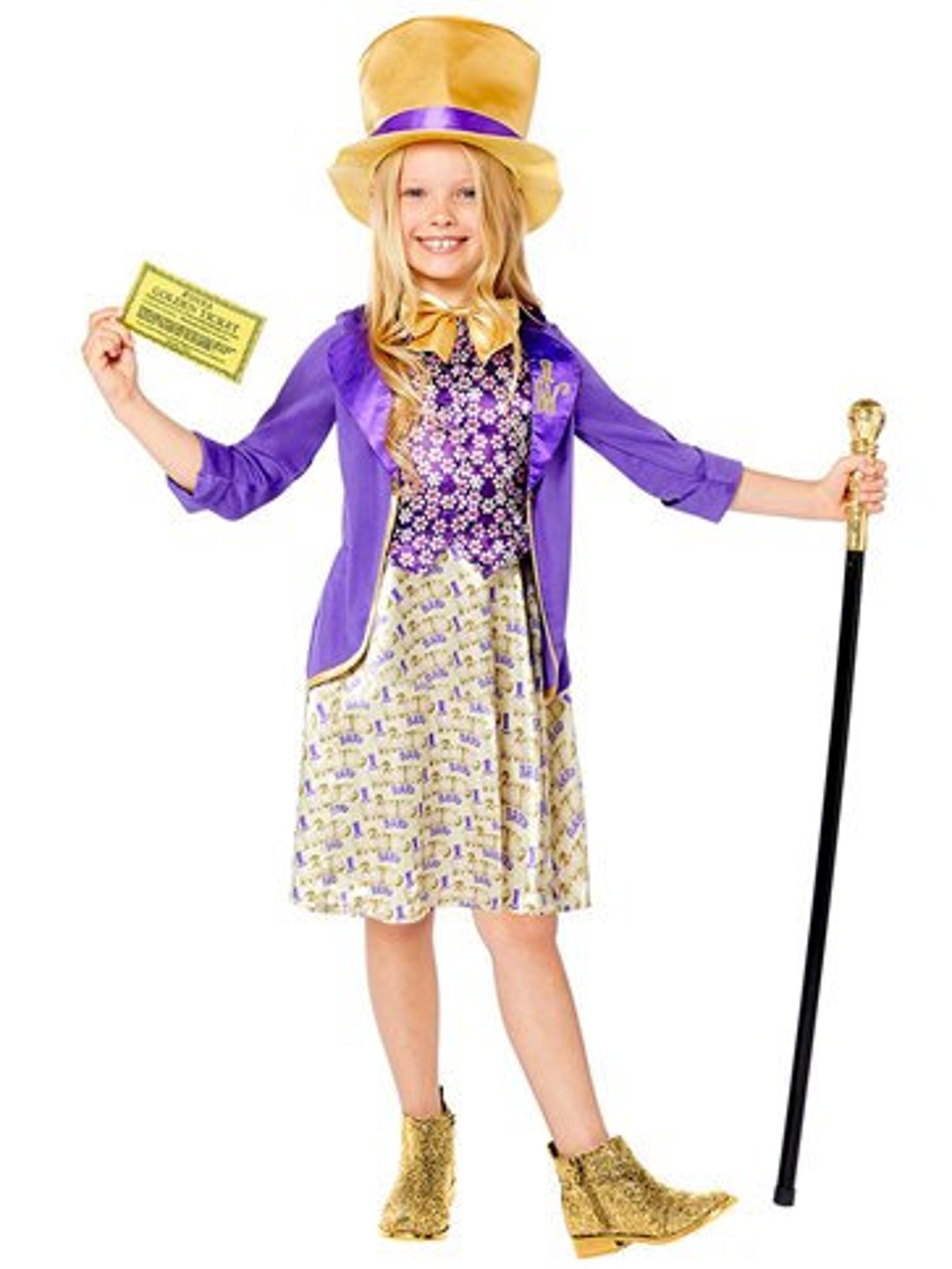 Willy Wonka Dress Costume Bambino Maschera Giornata Mondiale