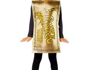 Willy Wonka Golden Ticket - Child Costume - Fancy Dress - World Book Day