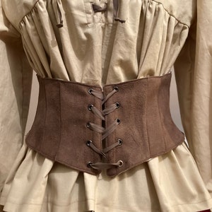 Small brown waist cincher corset