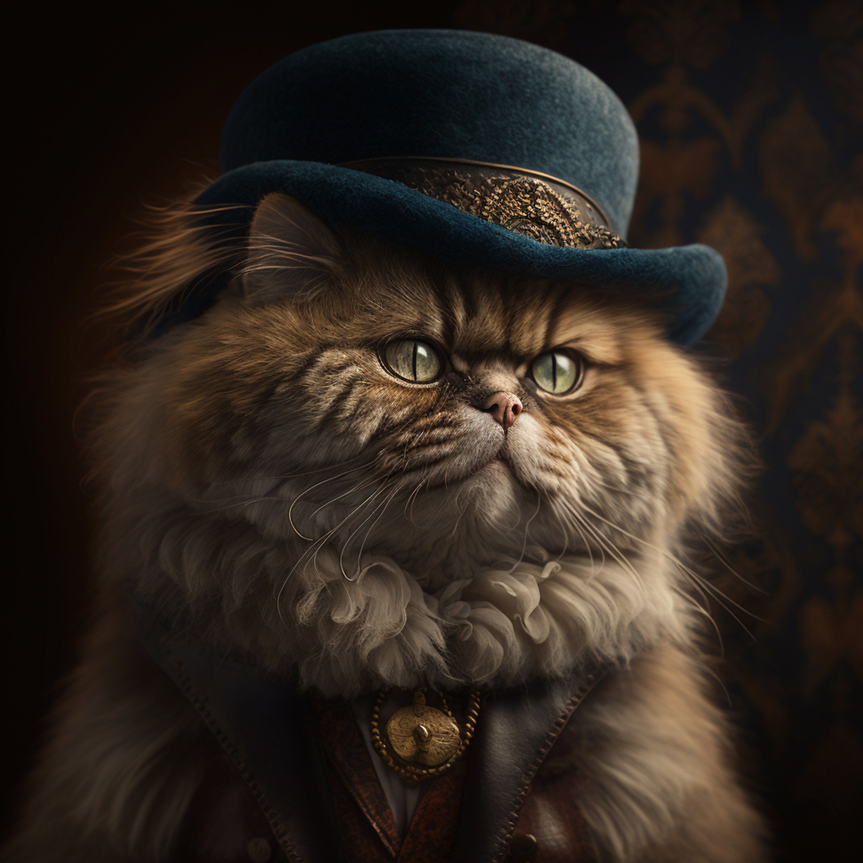 Persian Cat Wall Art Digital Download AI Generated Etsy