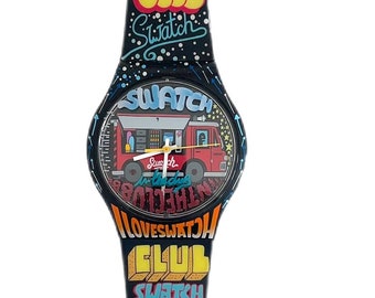 Vintage 2004 Swatch Touch Time for A Kiss STGK104 CLUB  display picture 3