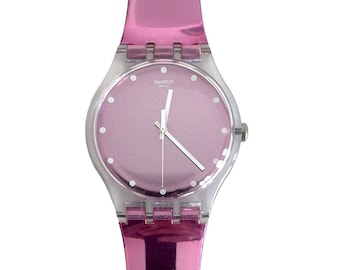 Swatch New Gent ROSEGARI SUOK125 – perfekter Gebrauchtzustand – neue Batterie eingebaut – 41 mm