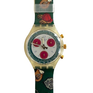 Swatch vintage 1993 Chrono RIDING STAR SCK102 - nuovo, mai indossato - nuova batteria installata - diametro 37 mm - nuovo in scatola