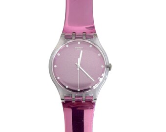 Swatch New Gent ROSEGARI SUOK125 - parfait état d'occasion - pile neuve installée - 41 mm