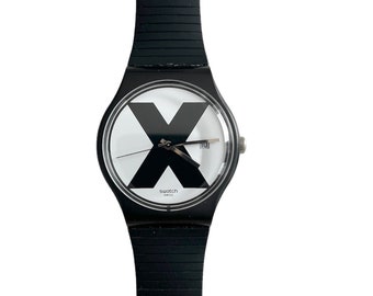 Swatch New Gent XX-RATED BLACK SUOB402 - parfait état - nouvelle pile installée - emballage d'origine 41 mm