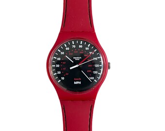 Swatch New Gent RED BRAKE SUOR104 - batería nueva instalada - perfecto estado - 41mm