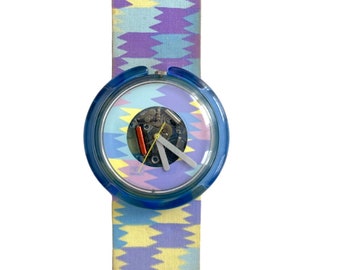 vintage Pop-Swatch AQUABA PWN102 from 1991  - new battery - very good running condition - 39mm diameter - original packaging