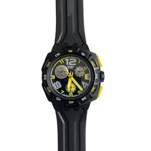 Swatch New Chrono YELLOW HEAD SUIB401 de 2008 état proche du neuf pile neuve installée 43 mm emballage d'origine image 1