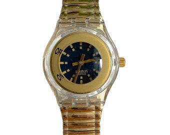 Swatch Vintage Watch Musical Called FUNK, 34mm SLK106 in Box