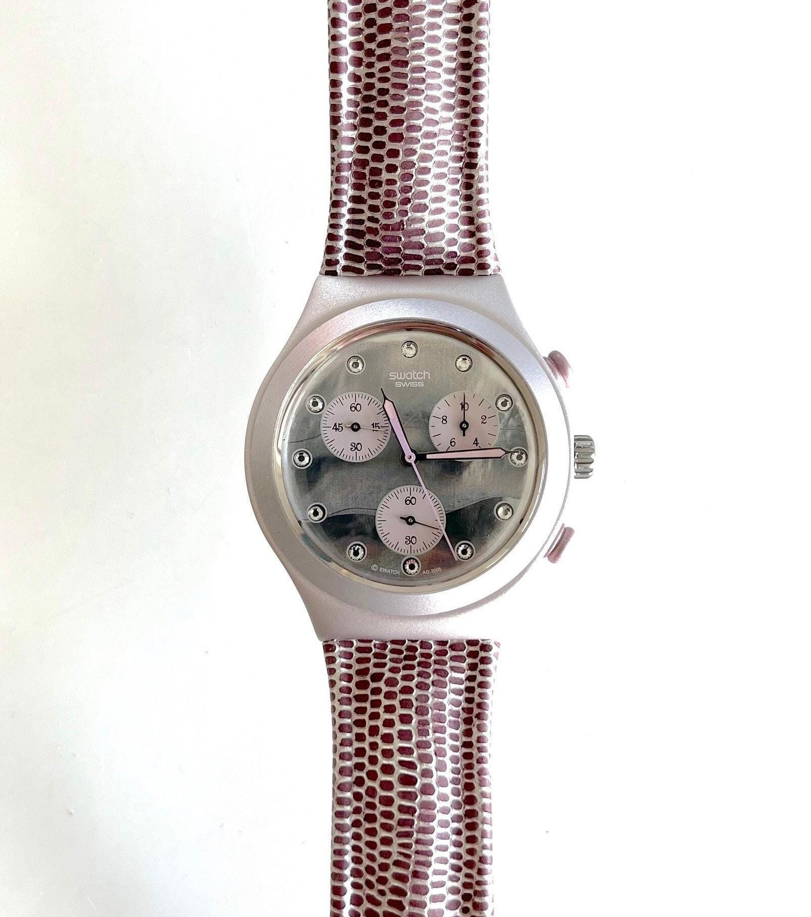 Very Rare Vintage Swatch Irony Chrono LADY SNAKE YCP1000 Only