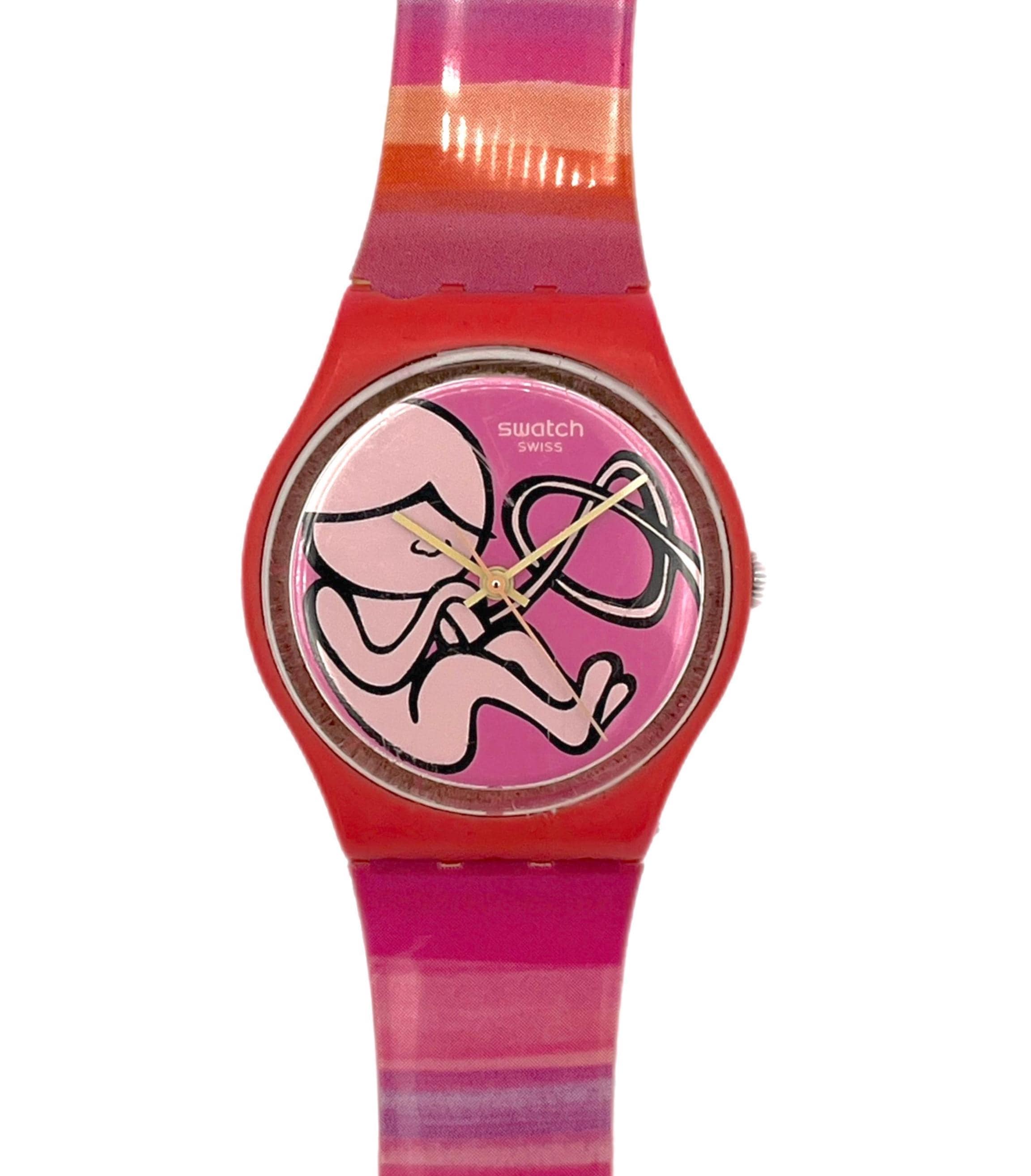 Heart Swatch Watch - Etsy