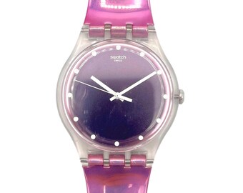 Swatch New Gent ROSEGARI SUOK125 - perfect pre-owned condition - new battery installed - 41mm