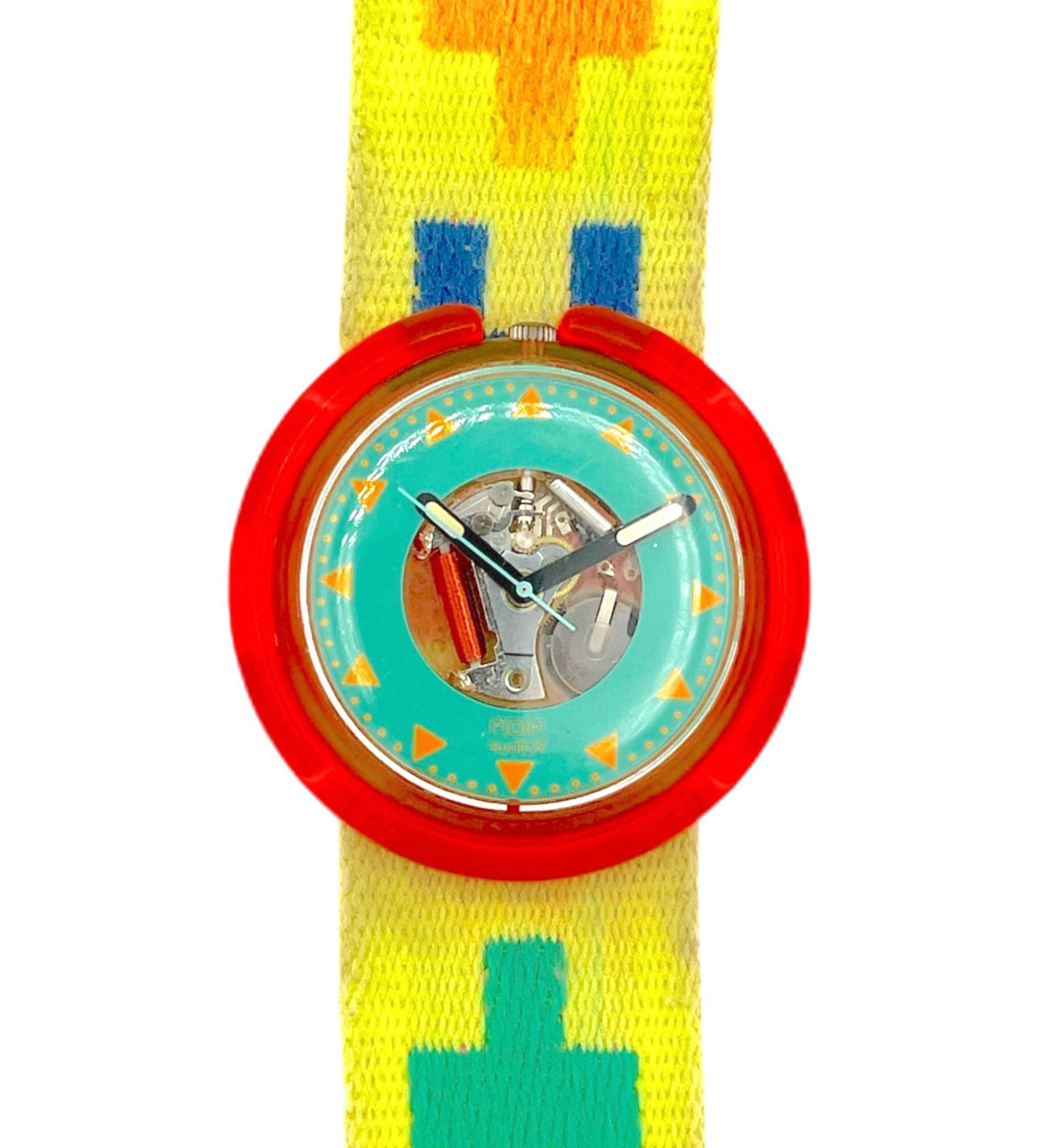 1991 Rare Pop-swatch JUMPING PWK139 - 39 Mm - Good Running Vintage