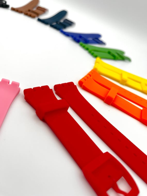 For Swatch Watch 19mm Watch Replacement Band - Soft Silicone  display picture 1