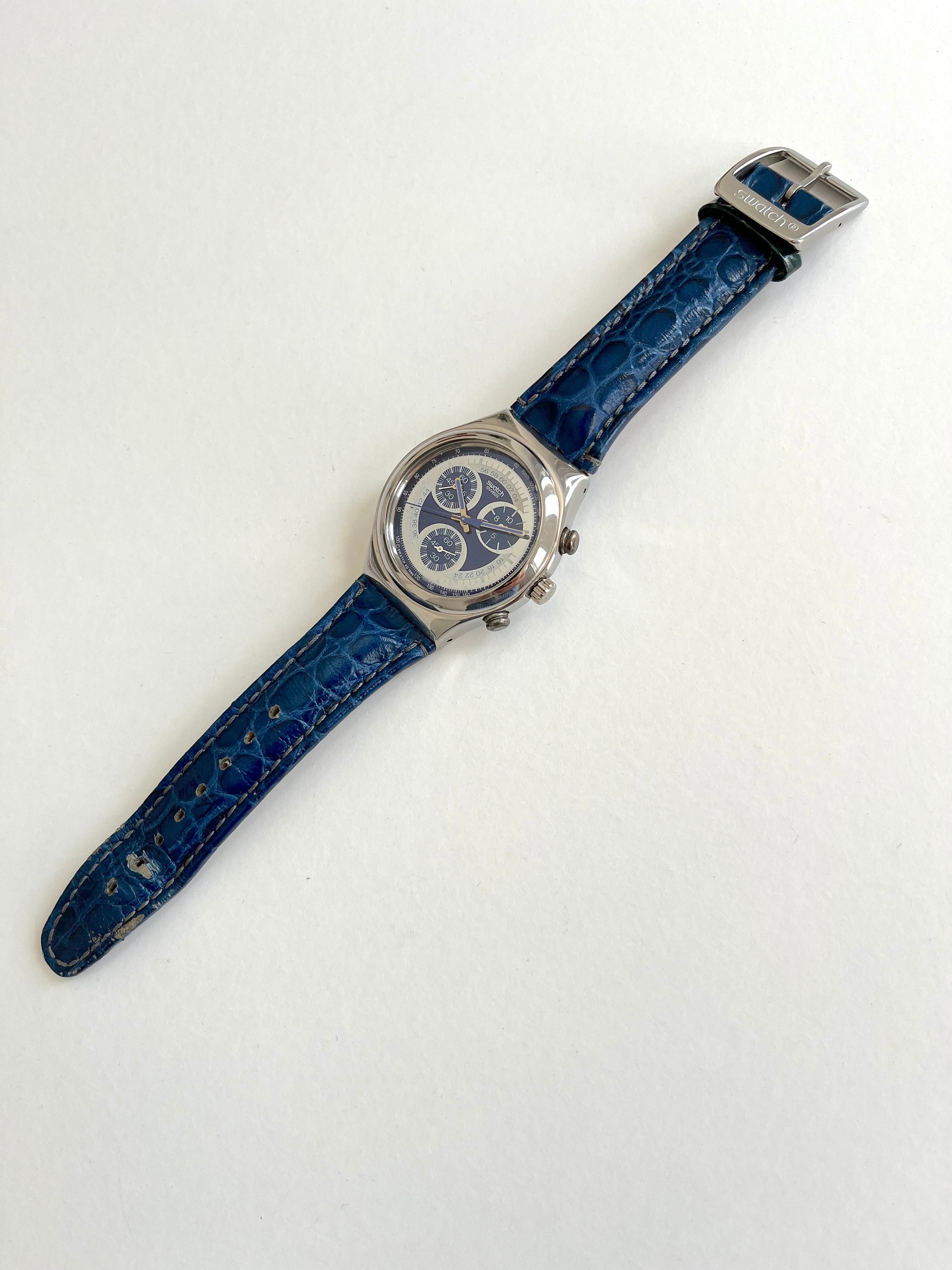 ヴィンテージ Swatch Irony Chrono SEATRIP YCS102 - 完璧な中古品の