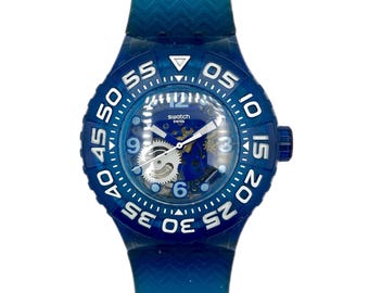 Swatch Watch Vintage Newer Gents X-rated Xx-rated Purple SUOV401