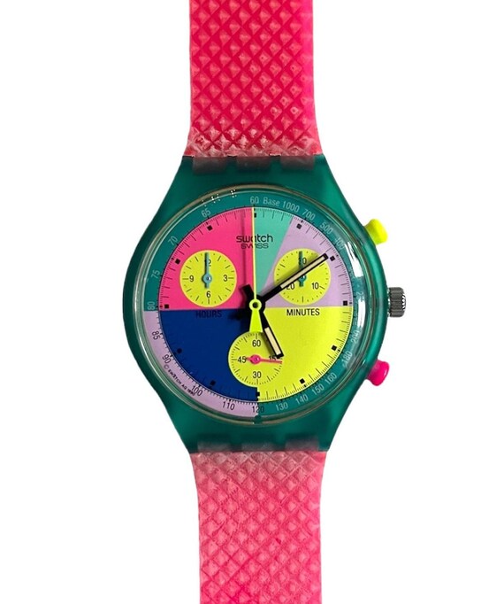 New and Unworn Swatch Vintage Chrono FLASH ARROW SCL100 Mint  