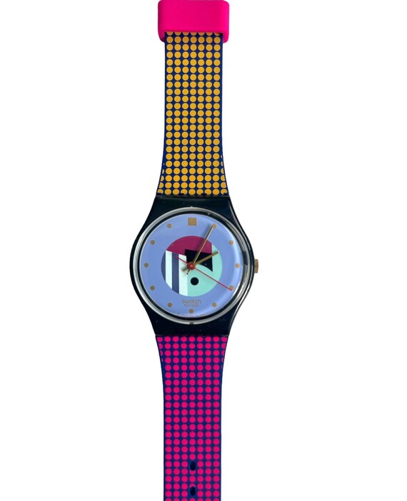 NEW in Box 1991 Swatch Gent GOLD INLAY GB141 Unworn Mint Condition  