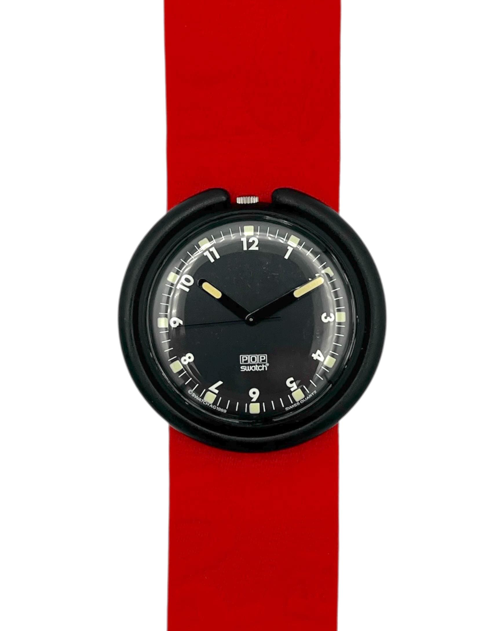 Rare 1990 Pop-swatch RED GAME PWBB135 - 39 Mm Diameter - Never