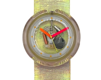Vintage 1993 Pop Swatch LONELY ISLAND PWK182 - Good Used  display picture 3