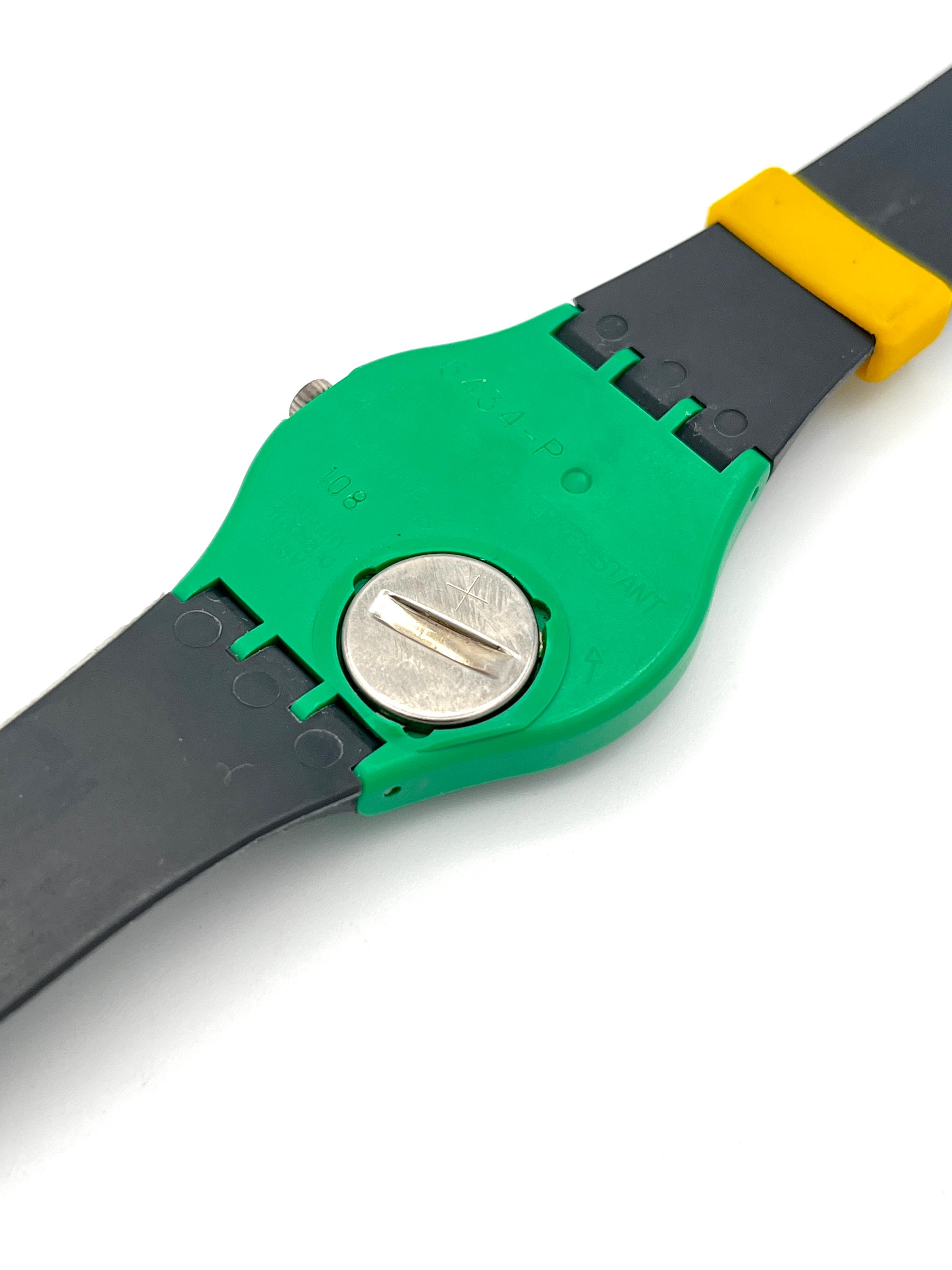 スウォッチSwatch GentCLUB STRIPE GG401 1986年 Discover By Color