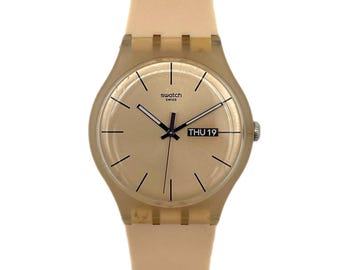 Swatch watch, tan strap, new battery plus spare battery Swatch | Accessories | Vintage Swatch Artist Watch  main image 4