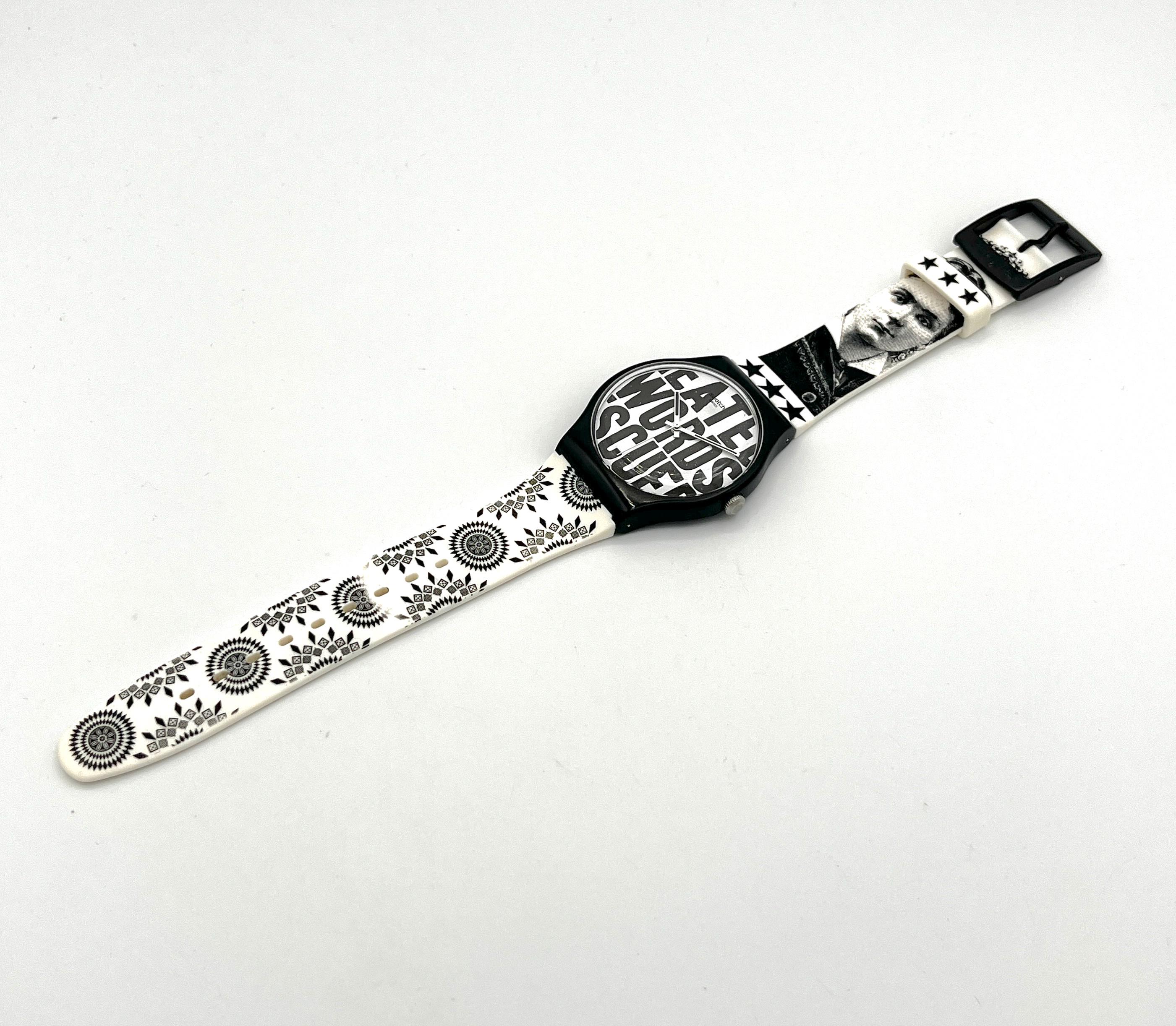 Swatch New Gent WORDS SUOZ124 - Perfect Pre-owned Running  display picture 1