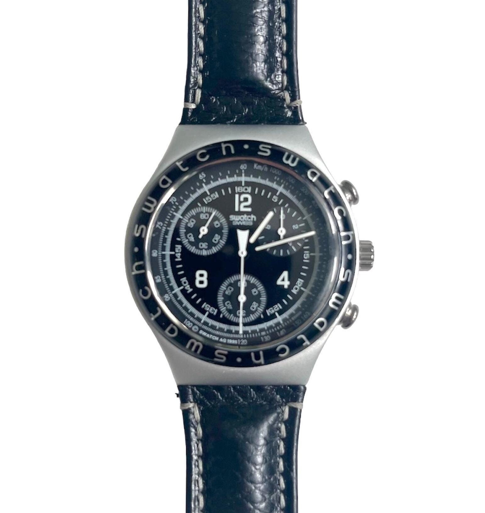 スウォッチ アイロニー Swarch IRONY 1996年 YCS1006 Swatch AG 1996 1997 FallWinter Irony Chrono Straight Edge