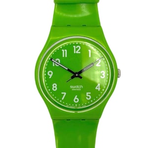 Swatch Gent LEMON GRASS GG204 - perfette condizioni di seconda mano - nuova batteria installata - diametro 34 mm - scatola originale